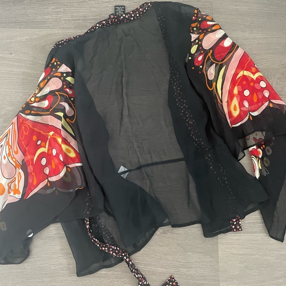 BCBG MAX AZRIA Silk tie blouse size XS - Picture 7 of 12